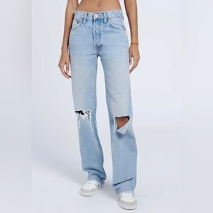 Gorgeous Re/Done jeans in high rise ripped breezy indigo